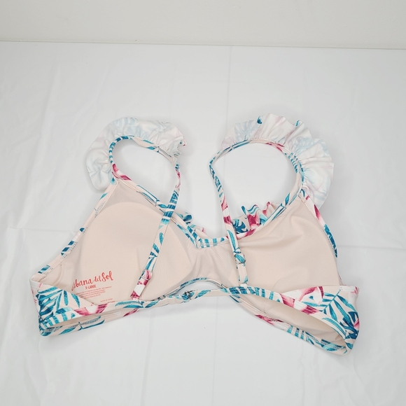 NWT Cabana Del Sol Floral Ruffled Bikini Set - Picture 7 of 8